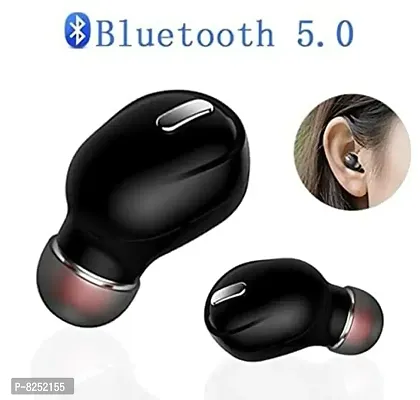 Mini Hands-Free Small Kaju Shape Bluetooth Single Earpiece Headset Earphones with Mic for iOS androids Other Smartphones Black Bluetooth Headphones  Earphones