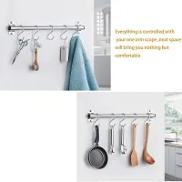Blendmix Heavy Duty S Shaped Metal Hook Hanging Hangers Hooks for Kitchen, Bathroom, Bedroom and Office, Pan, Pot, Coat, Bag, Plants (Silver, 3.25 inch/4mm) - Pack of 5-thumb1