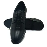 Stylish Black Synthetic Leather Formal Shoes For Men-thumb1