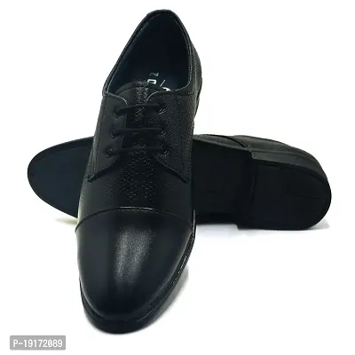 Stylish Black Synthetic Leather Formal Shoes For Men-thumb2