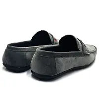 Stylish Grey Velvet Formal Shoes For Men-thumb4