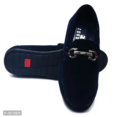 Stylish Blue Velvet Formal Shoes For Men-thumb3