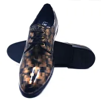 Stylish Golden Patent Leather Formal Shoes For Men-thumb2
