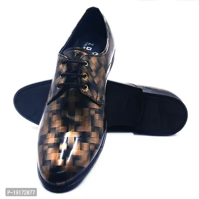Stylish Golden Patent Leather Formal Shoes For Men-thumb3