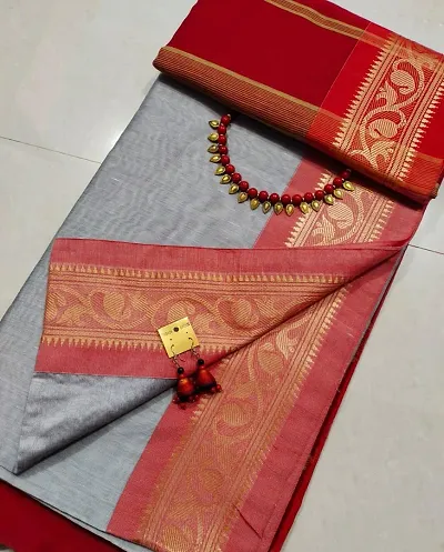 Fancy Silk Saree With Blouse Piece For Women