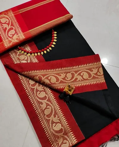 Beautiful Silk Woven Design Saree with Blouse piece For Women