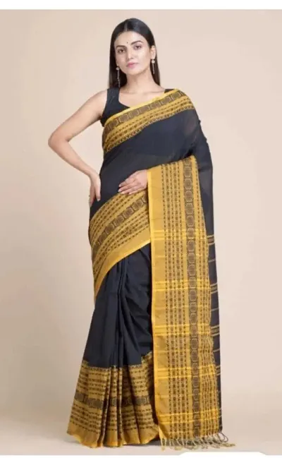 Alluring Khadi Cotton Saree with Blouse piece 