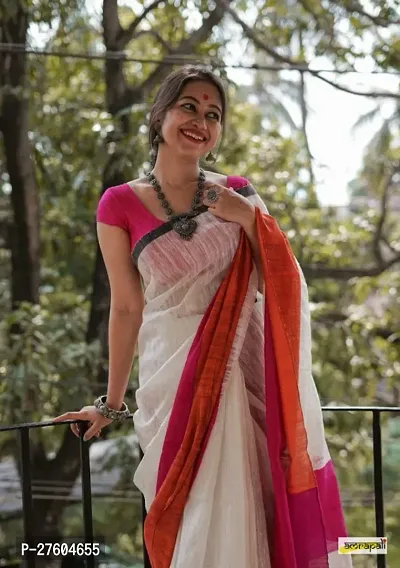 Classic Cotton Saree with Blouse piece for women