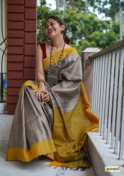 Must Have Khadi Saree with Blouse piece 