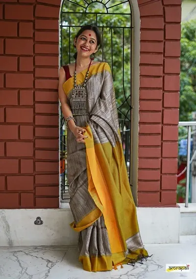 Must Have Khadi Saree with Blouse piece 