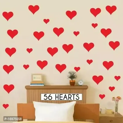 Red Colored Hearts Sticker-thumb0
