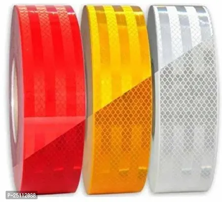 Retro Reflective  Tape Combo 51mm x 1 meter each colour(red, yellow, white)-thumb0