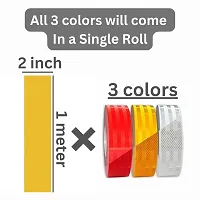 Retro Reflective  Tape Combo 51mm x 1 meter each colour(red, yellow, white)-thumb1