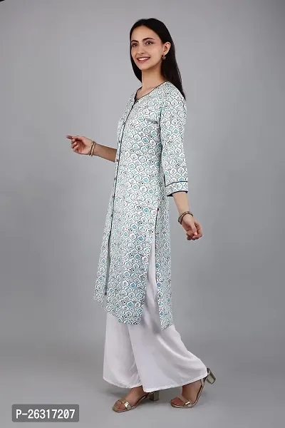 VAPPS Cotton A Line Printed Kurti for Women  Girls-thumb5