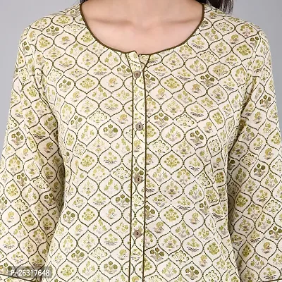 VAPPS Cotton A Line Printed Kurti for Women  Girls-thumb3