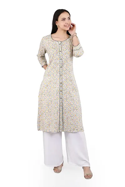 VAPPS Cotton A Line Printed Kurti for Women & Girls