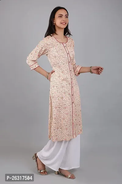 VAPPS Cotton A Line Printed Kurti for Women  Girls-thumb4