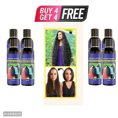 ADIVASI BHRINGRAJ FOR REGROWTH AND LONG HAIR Hair Oil  (50 ml)BUY 4 GET 4 FREE-thumb0