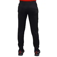 Men Stylish Solid Black Track Pants-thumb2