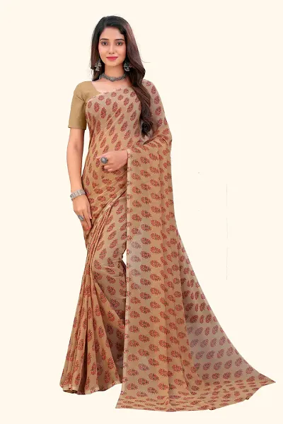 Attractive Georgette Saree without Blouse piece 