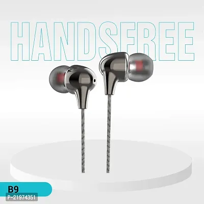 Stylish Headsets Black In-ear  Wired - 3.5 MM Single Pin-thumb0