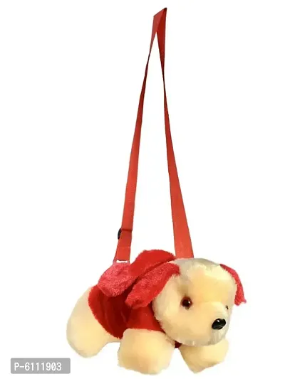 Cult Factory Soft Dog Toy Stuffed Animals and Plush Toys Bag Cute Toy for Kids, Girls Plush Pouch Bag Puppy