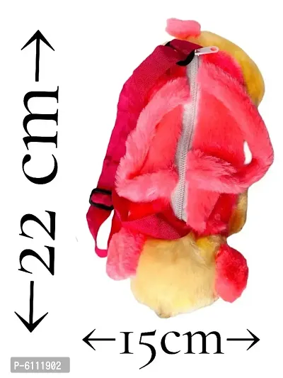 Soft Toy Animal Dog for Girls Stylish Bagpacks Pink-thumb2