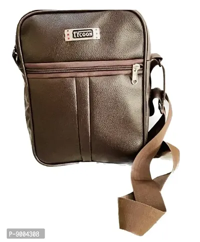 Brown color men bag for office use and travel purpose classy tiffin and carry bag for man good capacity Messenger bag