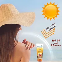 Everyuth Naturals Pure  Light SPF 50 Sun Block Lotion with De Tan Scrub 50g Free Combo-thumb3