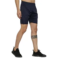 Maned Wolf Men's Regular Fit Shorts - Casual Wear, Gym & Sports Shorts for Men - Lightweight Above Knee Length Shorts for Boys [ Black - M ]-thumb2