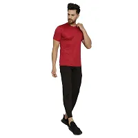 Maned Wolf Dry Fit Tshirts for Men - Drying  Breathable Fabric Gym Wear Tees  Workout Half Sleeve Tshirt-thumb3