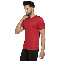 Maned Wolf Dry Fit Tshirts for Men - Drying  Breathable Fabric Gym Wear Tees  Workout Half Sleeve Tshirt-thumb2