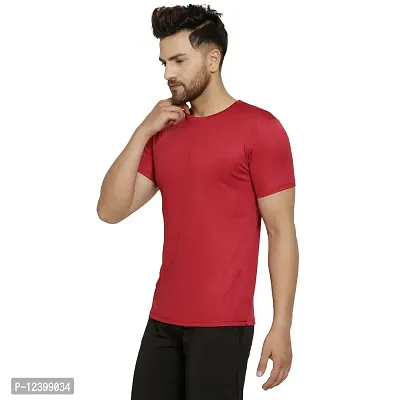 Maned Wolf Dry Fit Tshirts for Men - Drying  Breathable Fabric Gym Wear Tees  Workout Half Sleeve Tshirt-thumb3