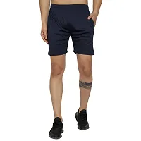 Maned Wolf Men's Regular Fit Shorts - Casual Wear, Gym & Sports Shorts for Men - Lightweight Above Knee Length Shorts for Boys [ Black - M ]-thumb3