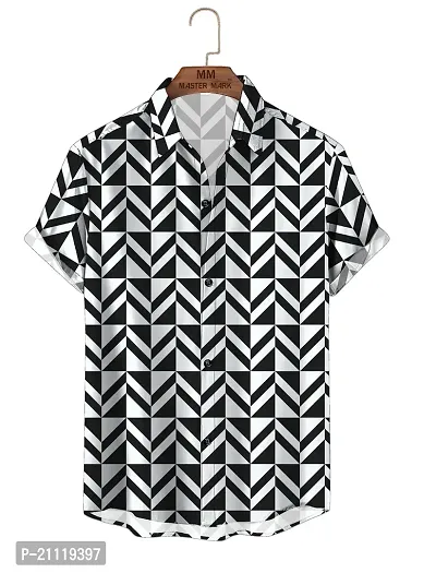 Stylish Fancy Rayon Slub Short Sleeves Casual Shirts For Men-thumb0