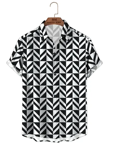 Stylish Fancy Rayon Slub Short Sleeves Casual Shirts For Men