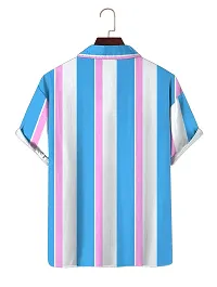 Stylish Fancy Rayon Slub Short Sleeves Casual Shirts For Men-thumb1