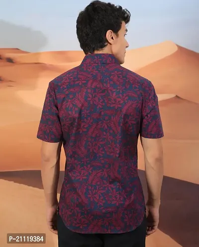 Stylish Fancy Rayon Slub Short Sleeves Casual Shirts For Men-thumb4