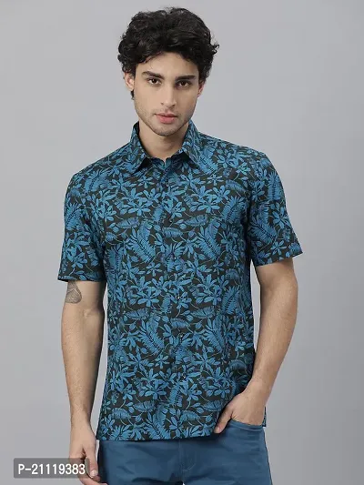 Stylish Fancy Rayon Slub Short Sleeves Casual Shirts For Men