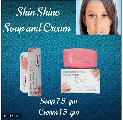 Skin shine whitening  cream+shop combo pack