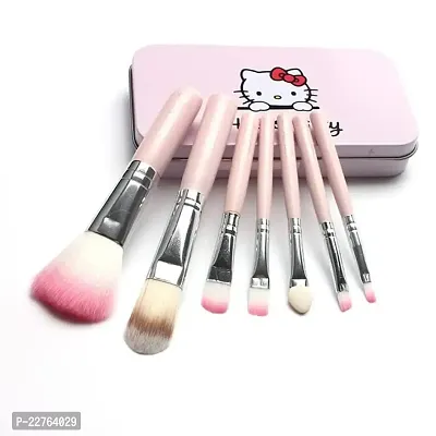 Makeup Brushes, Face Contour Brush, Blusher Brush with Sponge Makeup 6 In 1 Beauty (Pack Of 2)-thumb0