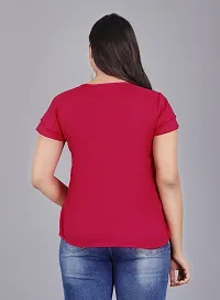 MK3A Casual Layer Short Sleeves Solid Women Top-thumb1