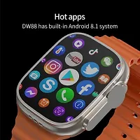 Smart Watch with Advanced Bluetooth Calling, Heart Rate Tracking Smartwatch (Orange Strap, Free)-thumb2