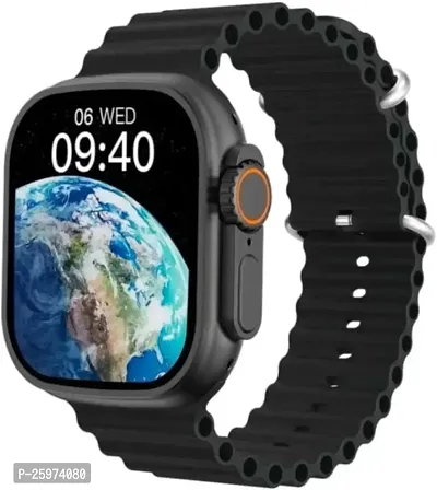 Smart Watch with Advanced Bluetooth Calling, Heart Rate Tracking Smartwatch (Orange Strap, Free)-thumb2