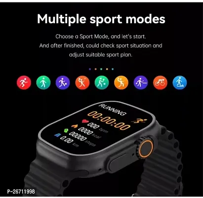 (ORIGNAL) Android smartwatch 4g sim card GPS Wifi Bt heart rate monitoring exercise records s8 ultra watch Android 10.0 mobile watch-thumb2