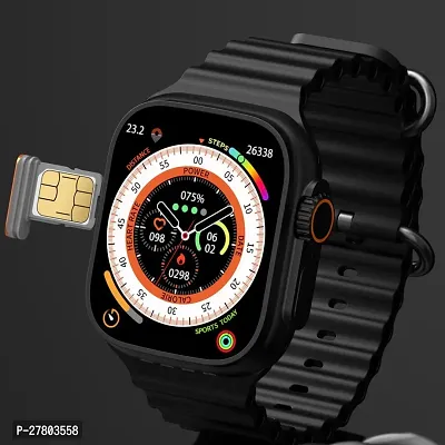 Ultra T800 Series 8  Smart Watch with Bluetooth Call Fitness Bracelet and Wireless Charger-thumb0
