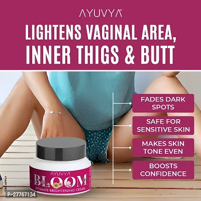 Bloom Intimate Area Lightening,Cream,intimate whitening serum,Cream For Dark Spots/Uneven Tone/Skin Whitening | For Dark Underarms, Neck, Knees, Elbows Inner Parts For Men Women 50gm-Cream