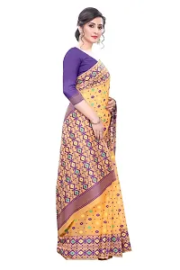 Stylish Jamdani Cotton Woven Saree With Blouse Piece-thumb1