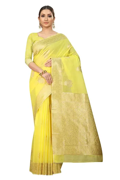 Stylish Kosa Silk Light Saree with Blouse piece