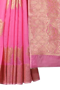 Enthone Women's Woven Cotton Saree With Blouse Piece (CTN_1_PINK_Pink)-thumb4